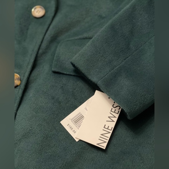 New Nine West green winter wool coat - Picture 2 of 7